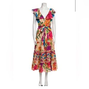 Farm Rio Floral Print Dress, Size Large